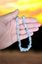 Aquamarine Stone Necklace Natural Stone Necklace Steel Wire Steel Clip Original1. Quality Natural Stone - 2