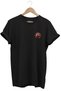 Türkiye Turkish Soldier with Burgundy Beret and Turkish Flag Design 100% Cotton Regular Fit Black T-Shirt