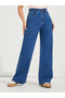 Basic High Rise Full Length Wide Leg Jeans - 2