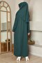 Single-Piece Prayer Dress Emerald Green - 3