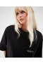 Unisex Black Crew Neck Oversize T-shirt - 2