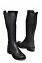 R674009809 Black Low Heeled Women's Boots - 6