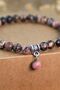 6 MM Pink Rhodonite Stone Natural Stone Zodiac Energy Bracelet - 2