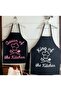 Women's and Men's 2-Piece Set: King of the Kitchen (Custom Size) and Queen of the Kitchen Apron - 2