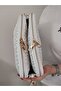 Women's White Shoulder Bag and Wallet Set - 2053 - 3