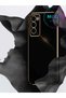 Luxury Silicone Case for Tecno Camon 18 with Lilac Edges Gold Detail - 4