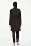 Women's Agata Full Coverage Modest Swimsuit with Front Zippered , Parachute Top and Stretch Fabric Bottom - 4