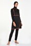 Piece Skirt Look Stretch Fabric Modest Swimwear - 4