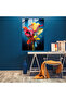 Pop Art Bleeding Flowers Glass Print, Bleeding Flowers, Glass Art, Glass Print - 2