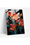 Wonderful Lilies Glass Wall Art, Bleeding Flowers, Glass Art