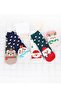 Stnd 5 - Pair New Year Christmas Christmas Colorful Classic Booties Socks Set - 3