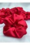 Women's Satin Red Rubber Buckle Model - 4