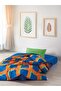 Popping Colors Single Elastic Sheet Duvet Cover Set Venus Blue - 2