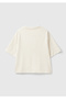 Women's Beige 100% Cotton Boxy Fit T-Shirt - 4