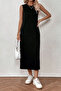 Black Sleeveless Dress Lining-Undershirt 100% Cotton - 5