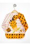 Bebechi Liquid-Proof Sleeves 4-Piece Giraffe-chick-karaca-deer Pattern 0-3 Years Old Baby Food Bib - 2