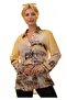 Digital Printing Zebra and Madagascar Themed Special Design Cotton Voile Women's Shirt