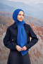 Cotton Monogram a Pattern Swallow - Cobalt Blue - 2
