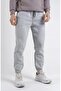 Men's Large Size Daily Cut Gray Rubber Leg 2 Thread Summer Tracksuit Bottom
