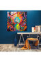 Colorful Vision Glass Print - Modern Abstract Wall Decoration - 2