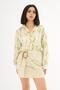 Oil Green Printed Patterned Shirt - 2