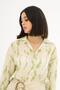 Oil Green Printed Patterned Shirt
