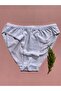 6-piece Cotton lycra Women's Triangle Slip Panties - BlacK White - 2