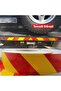Yellow Red Reflective Shining Plain Strip Tape - 7.5 Cm, 10 Mt, Highlighter and Adhesive Warning Ban - 3