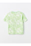 Lcw Kids Green Printed Comfortable Fit Crew Neck Boys' T-Shirt (S4) - 2