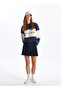 Plain Pleated Zippered Women's Skirt - 6