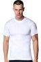Men's Combed Cotton Crew Neck Undershirt White - 2