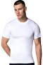 Men's Combed Cotton Crew Neck Undershirt White - 3