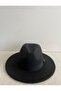Panama Fedora Adjustable Black Color Women's Hat Inside the Trilby Model - 4