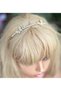 Luxury Imported Gold Gold Fine Metal Double Butterfly Model Crystal Stone Crown Women's Children's Special Day Crown - 3