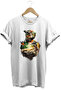 Cycling Mountain Climbing Helmet and Bicycle Forest Detail Design Printed 100% Cotton Regular Fit T-Shirt
