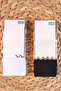 Girl's black and white colorful combed cotton 2-pack tights - 6