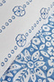 Ida Blue 100% Cotton Double Duvet Cover Set - 6