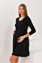 Black Maternity & Maternity Dress - 6