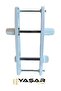 PVC Balcony/Bathroom/WC Door Handle - White - 3