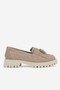 Women's Beige Suede Genuine Natural Leather Tassel Loafers Size 36-41 - 2