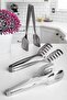 10 Pieces Kitchen Serving, Cake, Pasta, Salad Tongs and Ladle, Colander, Spoon, Spatula Set - 6