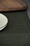 Plain Linen Dark Green Runner 40x140 cm - 2