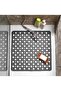 Silicone Non-Slip Base Shower Cabin and Bath Mat - Square Bathroom and Tub Bubble Mat - 2