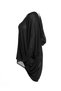 Black Chiffon - Beach Dress, Cloak and Hood Detail, Bat Model - 3