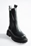 Black Thick Soled Daily Women's Boots N280349009 - 6