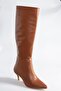 Tan Low Heeled Women's Boots J749205309 - 7