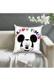 Disney Mickey Mouse Square Cotton Fabric Filled Throw Pillow 1 Piece 40X40 cm