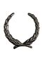 Wreath Crest Metal Nickel Plated 2 Pieces Dimensions 6.5cmx6.5cm