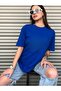 Unisex Plain Basic Unprinted Cotton Oversize T-Shirt - Women's Black and White Loose Cut Combed Cotton T-Shirt