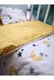 100% Cotton Baby/Child Pillow Sheet Quilt Set Yellow Crescent Star 60X120 - 3